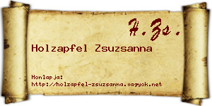 Holzapfel Zsuzsanna névjegykártya